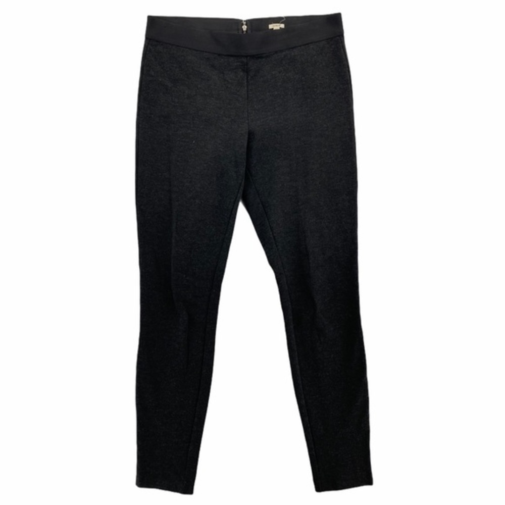 J. Crew Charcoal Stretch Mid Rise Pixie Pant Seamed Skinny Exposed Zipper
